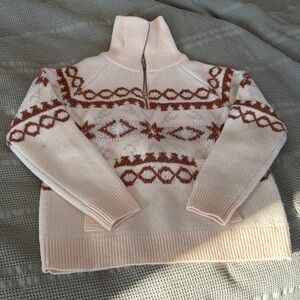 Varley Cai Fair Isle Half Zip Sweater women’s Small